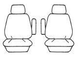 Custom Made Esteem Velour Seat Covers Suits Volkswagen Transporter TDILT35 Van 2003 1 Row