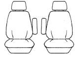 Custom Made Esteem Velour Seat Covers Suits Volkswagen Transporter Multi Van 2005-On 2 Rows