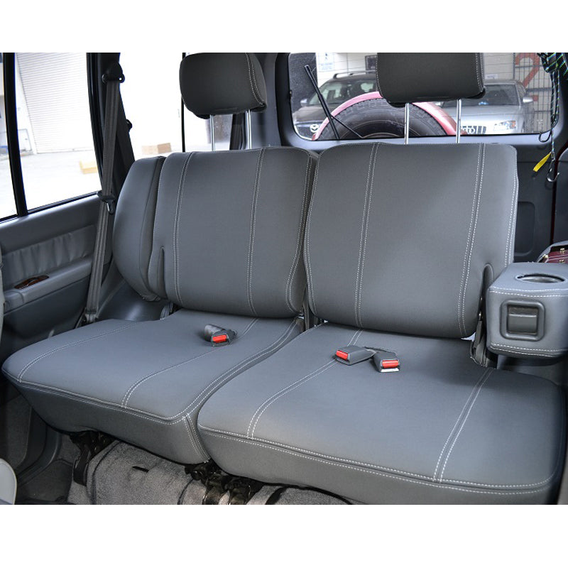 Wet Seat Grey Neoprene Seat Covers Suits Mitsubishi Challenger PB Wagon 12/2009-12/2012 Front Airbag Casing