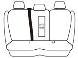 Custom Made Esteem Velour Seat Covers Peugeot 508 4 Door Sedan 7/2011-On 2 Rows