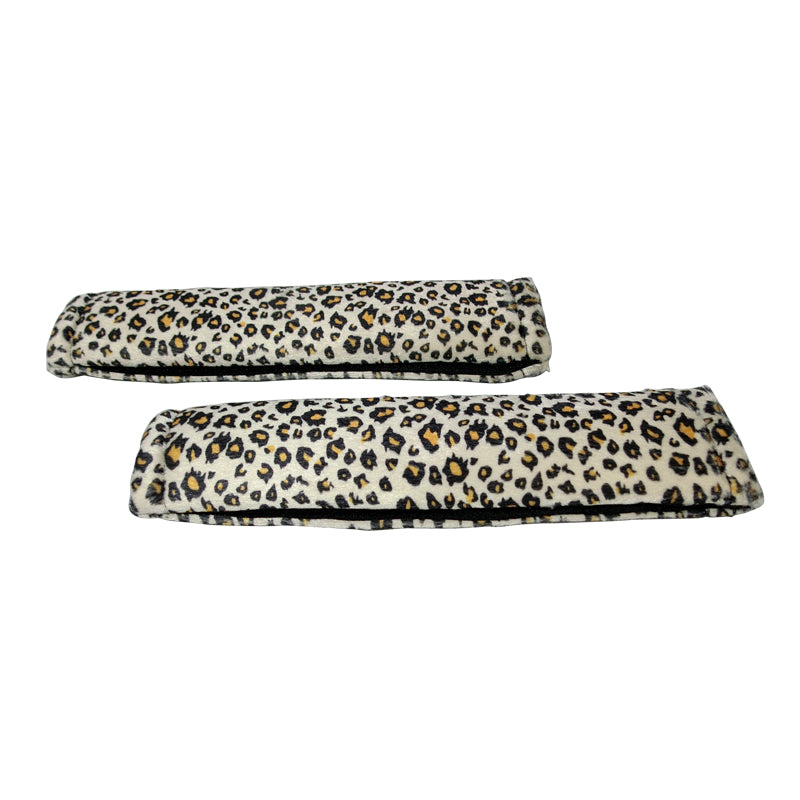 Leopard Print Seat Belt Pads Pair