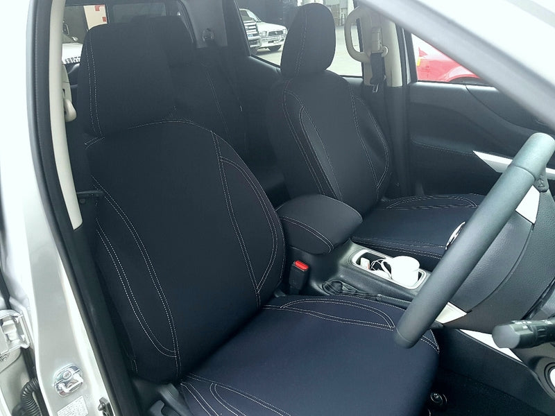 Wet Seat Neoprene Seat Covers Suits Nissan Navara NP300 Dual Cab Ute 2/2015-12/2017