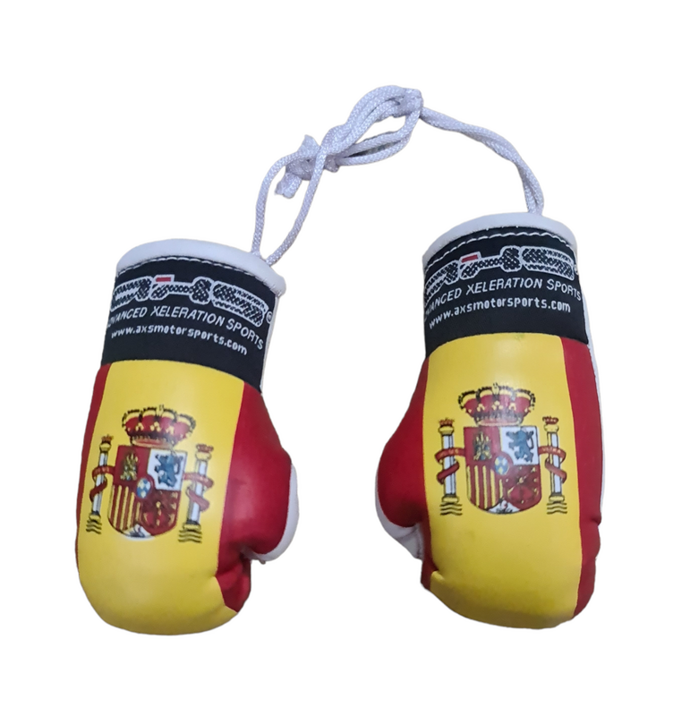 AXS Mini Boxing Gloves - Spanish / Spain One Pair
