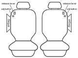 Seat Covers Suits Kia Rio UB MY14 SLS 2 Door Hatch 7/2013-On Custom Made Esteem Velour 2 Rows