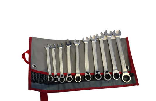 Teng Tools - Ratchet Ring Spanner Set 10 Piece 10-19mm 6510RMM
