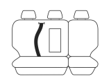 Velour Seat Covers Set Suits Ssangyong Korando C200 Wagon S / SX / SPR 2/2011-12/2012 2 Rows