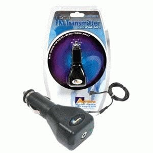 MP3/CD Car Audio FM Transmitter 12V Black