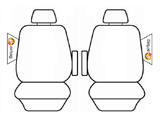 Velour Seat Covers Set Suits Honda CRV CR-V 2/2007-10/2012 Airbag Deploy Safe