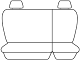 Custom Made Velour Seat Covers Navara Dual Cab D40 ST-X 2007-5/2015 Airbag Deploy Safe EST6401CHA