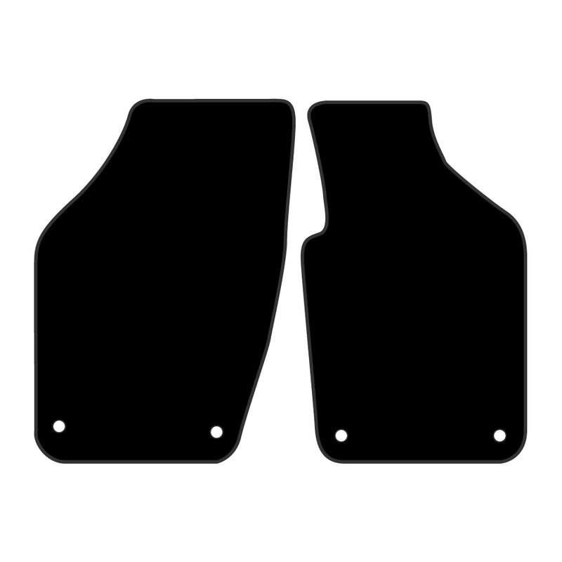 Tailor Made Floor Mats Suits Volkswagen Polo 9/2003-2009 Custom Fit Front Pair Round Clips