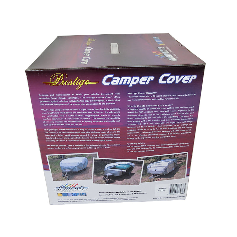 Prestige Camper Trailer Cover to 14Ft-16Ft/4.2M-4.8M Waterproof Campervan Van CCT16