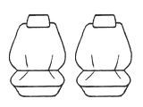 Esteem Velour Seat Covers Set Suits Holden Captiva 5 Series II 4 Door Wagon 02/2011-03/2013 2 Rows