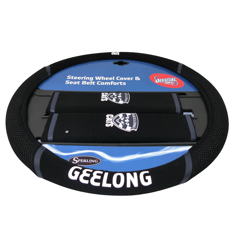 AFL Geelong Cats Steering Wheel Cover