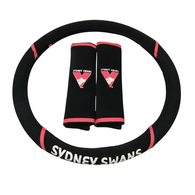 AFL Sydney Swans Steering Wheel Cover