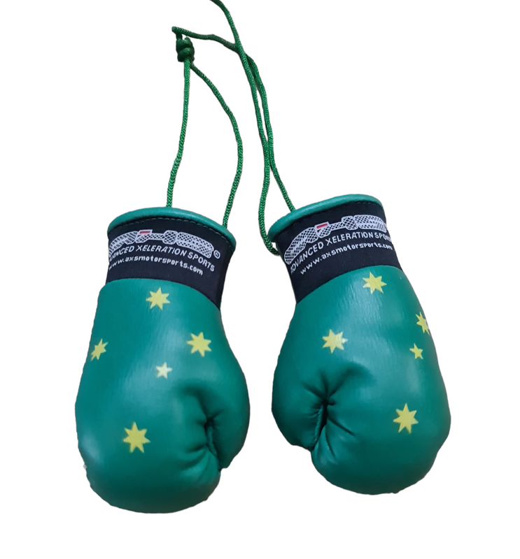 AXS Mini Boxing Gloves - Southern Cross X Green and Gold One Pair