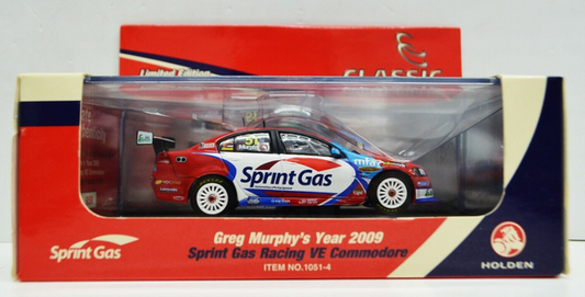 1:43 Scale Greg Murphy's Year 2009 Sprint Gas Racing VE Commodore #51 1051-4