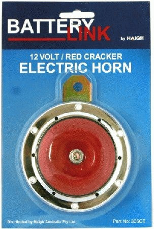 Electric Car Horn Chrome And Red 12V 305GT