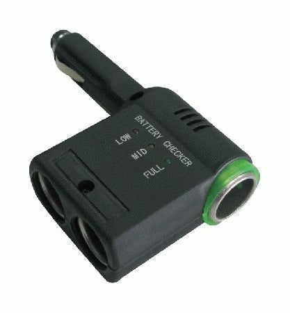 3 Way Power Socket With Battery Indicator