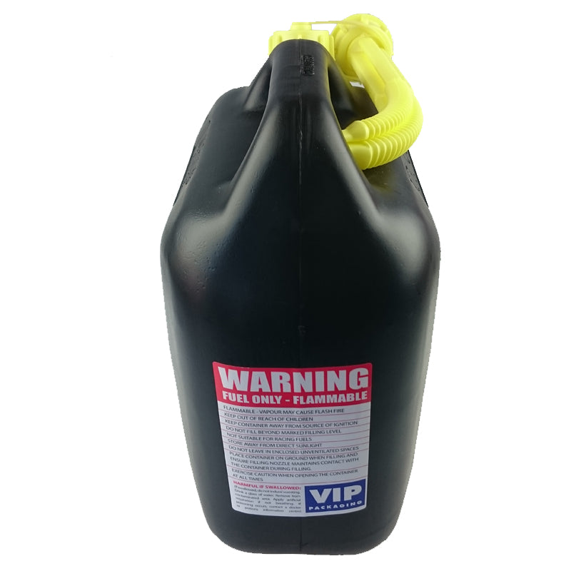 Fuel Safe' Heavy Duty Plastic Fuel Can 10 Litre - Black JCAN10LBLK