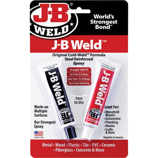 J-B Weld Clear Weld Multi-purpose Two-Part Epoxy Adhesive Clear Glue 56.8g 8212AUS