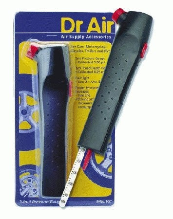 Tyre Gauge with Thread Depth and Light TG7