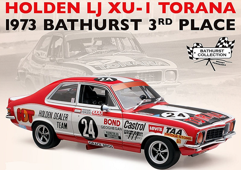 1:18 Suits Holden LJ XU-I Torana 1973 Bathurst 3rd Place Bond and Geoghegan Classic Carlectables 18630