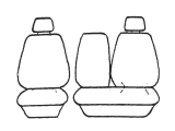 Esteem Velour Seat Covers Set Suits Hyundai iLoad Van 2/2008-7/2021 Front & Rear