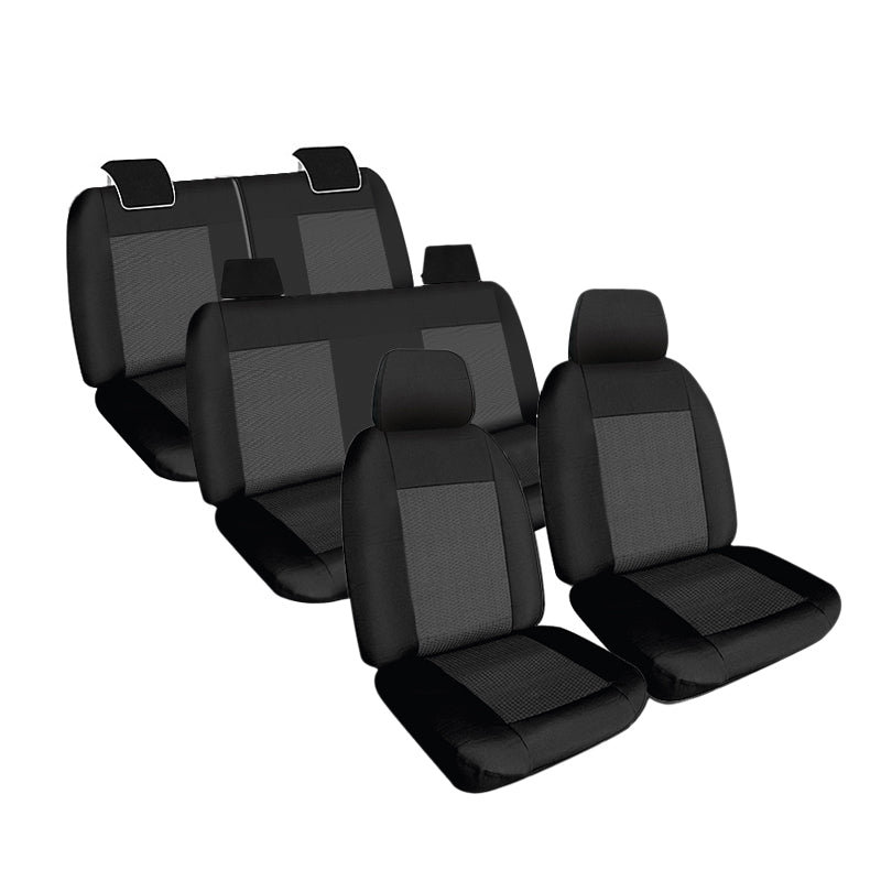 Weekender Jacquard Seat Covers suits Toyota Prado 150 GXL 7 Seater 6/2021-7/2024 Waterproof