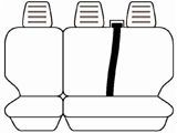 Custom Made Esteem Velour Seat Covers Iveco 50 C/18 Truck 2008-On 1 Row