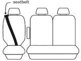 Custom Made Esteem Velour Seat Covers Iveco Eurocargo 180-E28 Truck 2005 1 Row