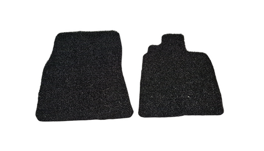 Custom Floor Mats suits Mitsubishi Pajero 2013-On Front Pair Rubber Composite PVC Coil Black