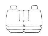 Black: Canvas Custom Seat Covers Suits Nissan Patrol GU 1-3 12/1997-9/2004 Front Middle Rows