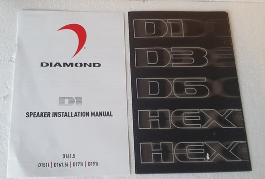 Diamond Audio D1 Series 6 x 9 Full Range 2-Way 100W RMS Speakers D191i