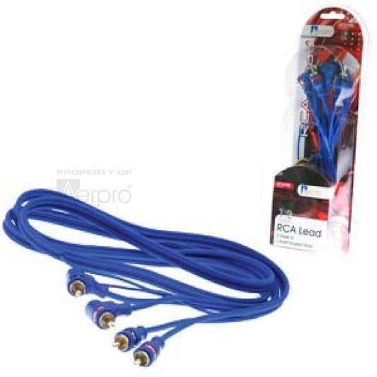 RCA Leads1.2 Metre Right Angle Blue AP324BL