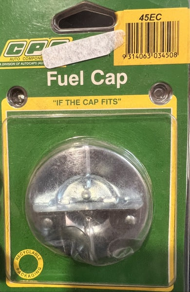 CPC Non-Locking Petrol Cap suits Alfasud, Mercedes all models 1956-2002, Ford F series 1965-90, 45EC