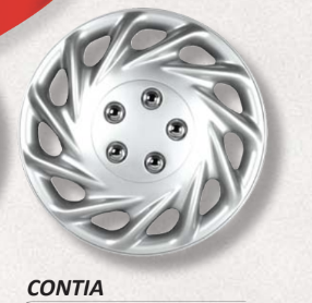 Gear-X Car Wheel Covers Hubcaps Classic Silver CONTIA Set Of 4 [Size: 16 inch] GX858-16