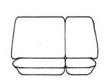 Esteem Velour Seat Covers Set Suits Land Rover Defender 4 Door Wagon 1993-1994 2 Rows