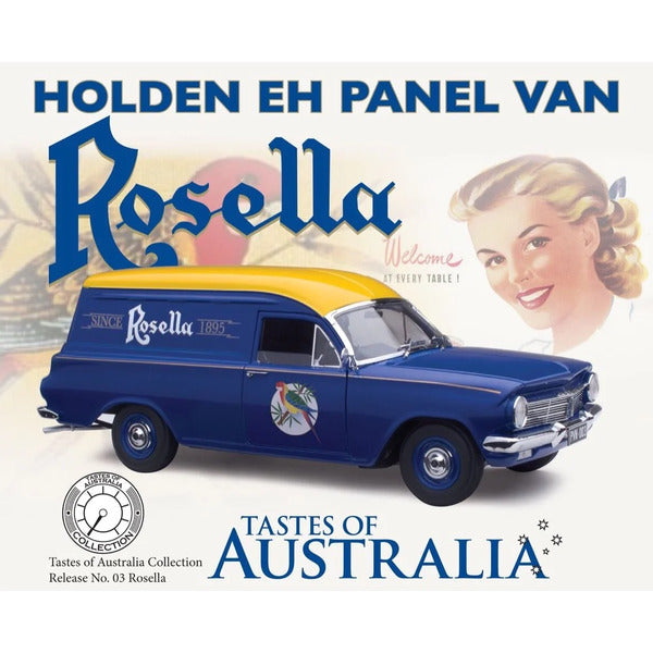 1:18 Classic Carlectables Holden EH Panel Van - Taste of Australia No. 3 Rosella 18735