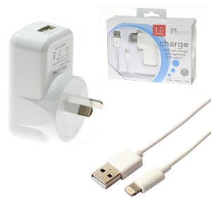 Aerpro AC/DC Charger to USB port 2.1A iPhone 5 Lightning Cable