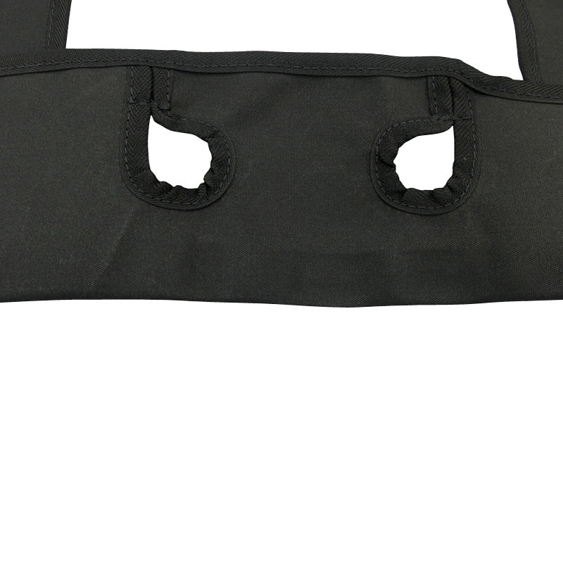 Black Duck Canvas Black Seat Covers Suits Nissan Navara D40 ST Dual Cab 11/2011-2/2015
