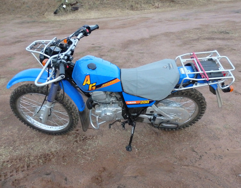 Canvas Motorbike Seat Cover Suits Kawasaki KL250J Stockman 2000-On K689B