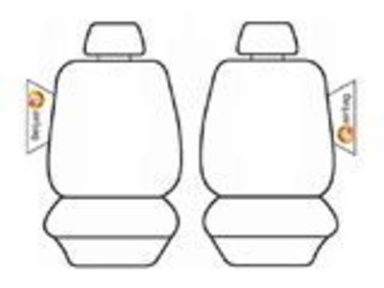 Custom Made Esteem Velour Seat Covers Suits Volkswagen Golf AU Highline Comfortline Hatch 4 Door 4/2013-On 2 Rows Deploy Safe EST6772BLK
