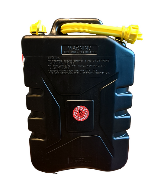 Fuel Safe' All Purpose Plastic Fuel Can 20 Litre - Black JCAN20LBLK