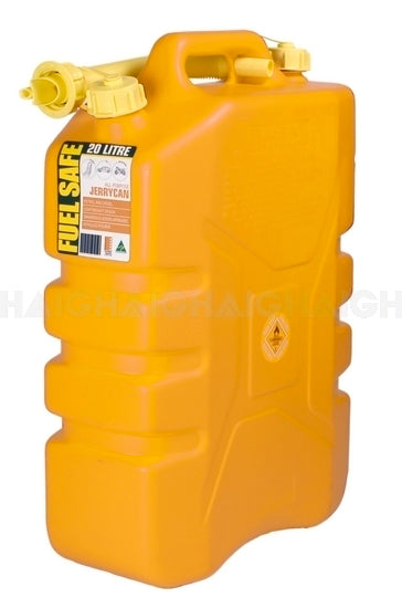 Fuel Safe' All Purpose Plastic Fuel Can 20 Litre - Yellow JCAN20LYEL