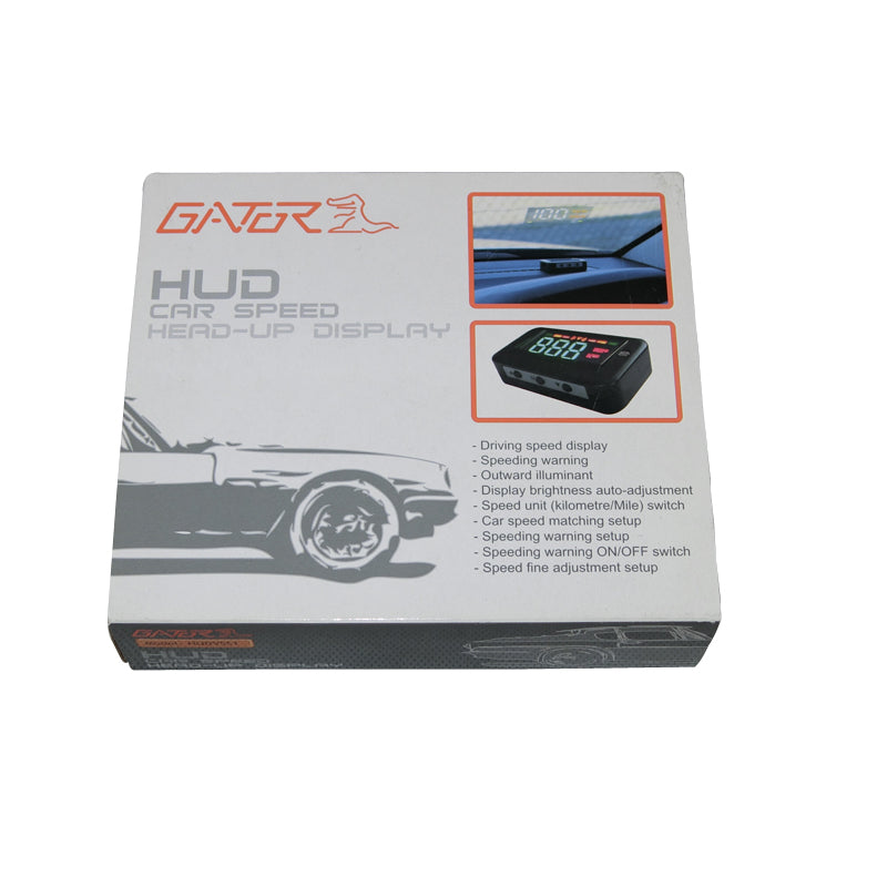 Gator Car Universal Head Up Display HUD Over Speed Warning Safe 12V Driving System  HUDVSS1