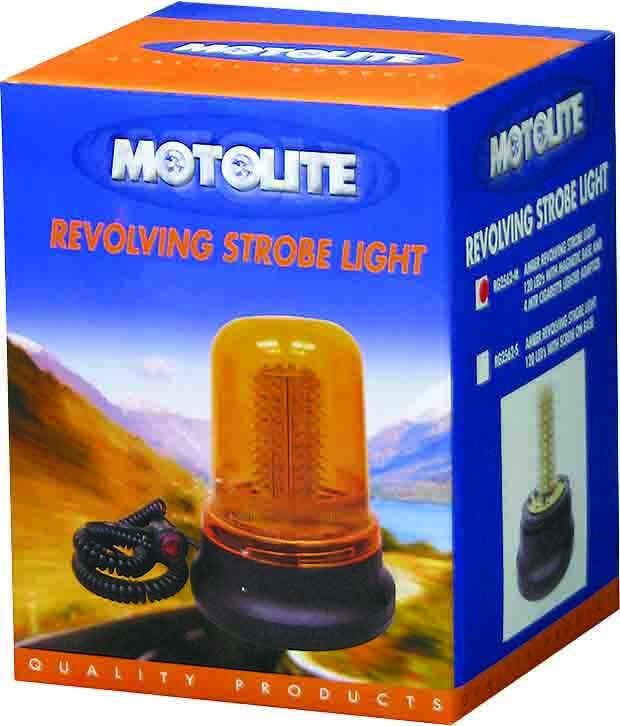 Revolving/Strobe Light - 120Led Amber With Magnetic Base