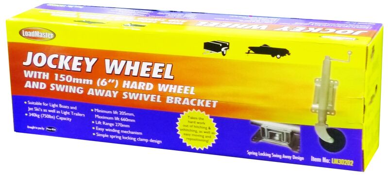 Jockey Wheel - 150Mm (6 ) With Swing Away Bracket