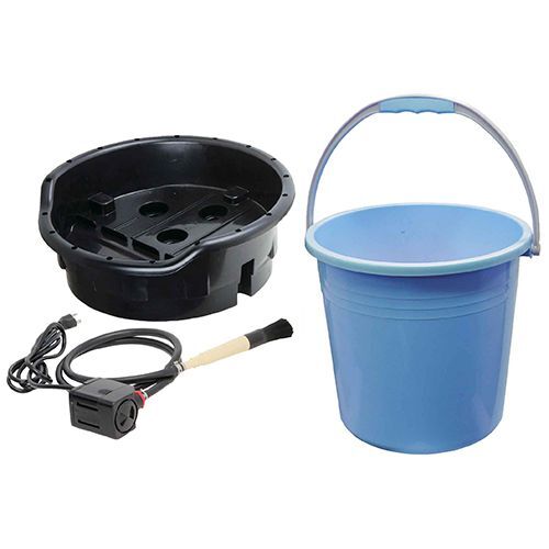 Parts Washer Kit - 19Lpm Degreaser Pump, Flow-Through Parts Brush & 15Ltr Bucket