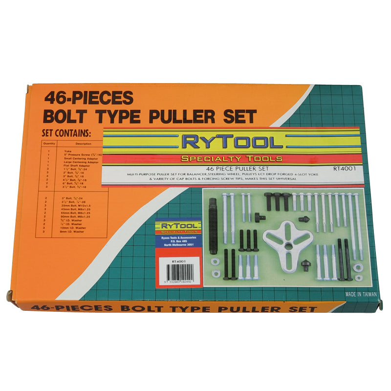 RyTool Drop Forged Multi Purpose 4 Yoke Puller Set RT4001