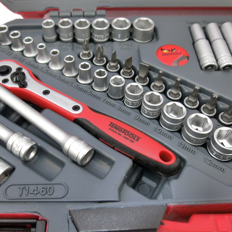 Teng Tools - 60 Piece 1/4 inch Drive Socket & Bits Tool Set T1460